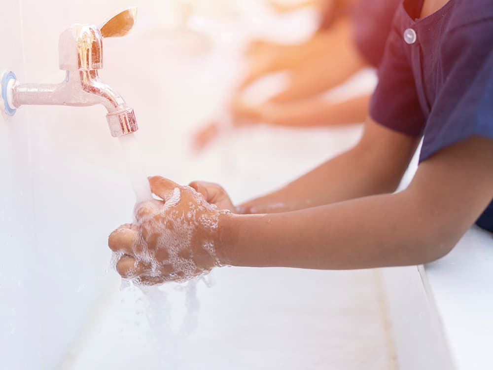 Regular Handwashing Sends Viruses Down The Drain